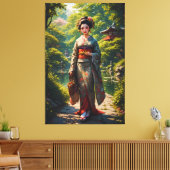 Garten-Maiden Leinwanddruck (Insitu (Wohnzimmer))