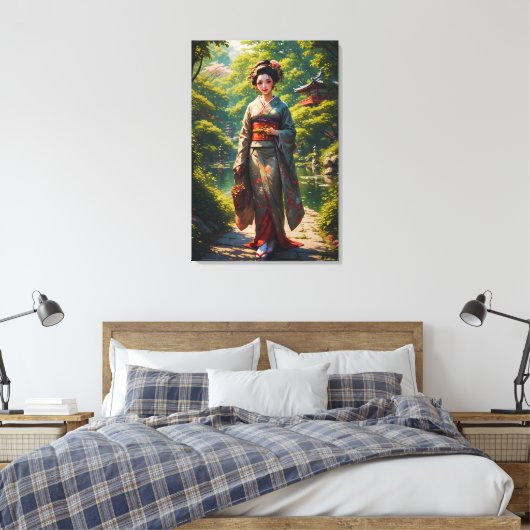 Garten-Maiden Leinwanddruck (Insitu (Schlafzimmer))