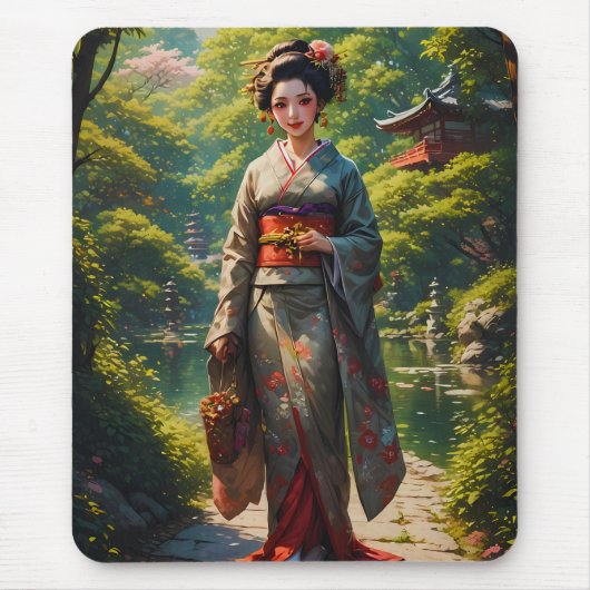 Garten-Maiden Mousepad (Vorne)