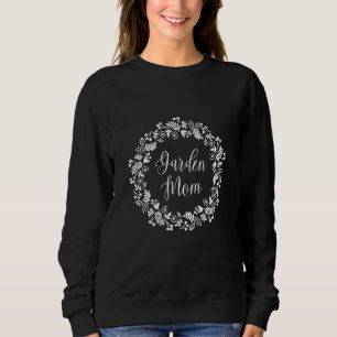 Garten-Mama Weißer Blumenkranz Sweatshirt