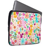Garten-Miezekatze Laptopschutzhülle (Vorne Rechts)