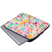 Garten-Miezekatze Laptopschutzhülle (Vorne Knopf)