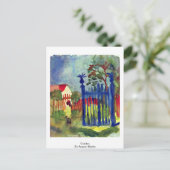 Garten mit August Macke Postkarte (Stehend Vorderseite)