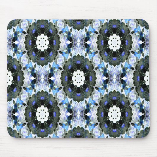 Garten mit blauen Spitzen.... Mousepad (Vorne)