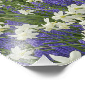 Garten mit Blumen und Blumen, Keukenhof Gardens, Fotodruck (Ecke)