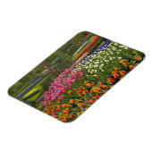 Garten mit Blumen und Blumen, Keukenhof Gardens, Magnet (Linke Seite)