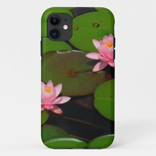 Garten mit Blütenblumen, Rosa Lotus, Case-Mate iPhone Hülle (Rückseite)