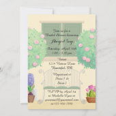 Garten mit Brautdusche Einladung (Rückseite)