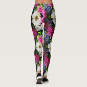 Garten mit bunten Blume Design Leggings (Rückseite)