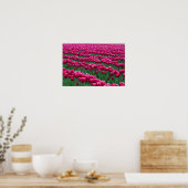 Garten mit Frühlingsblüten-Tulpenbirnen in Poster (Küche)
