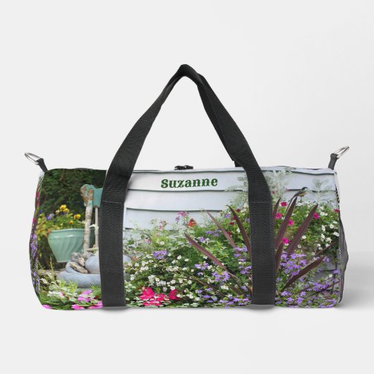 Garten mit Gartenmöbeln Personalisiert Duffle Bag (Vorderseite)
