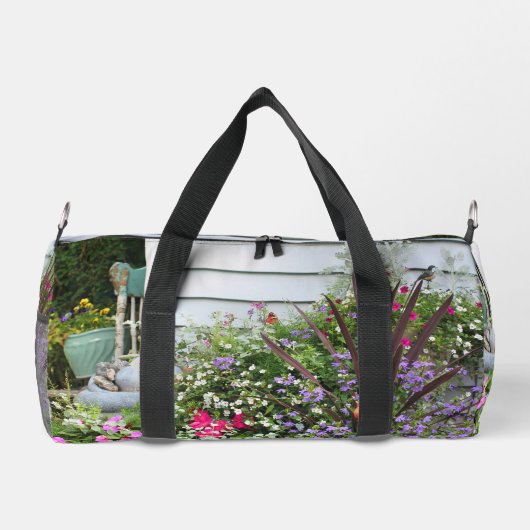 Garten mit Gartenmöbeln Personalisiert Duffle Bag (Rückseite)