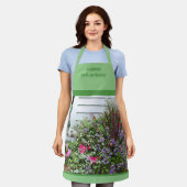 Garten mit Gartenmöbeln Personalisiert Schürze (Getragen)