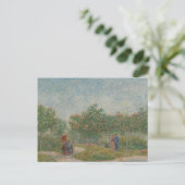 Garten mit Paaren durch Vincent Van Gogh P Postkarte (Stehend Vorderseite)