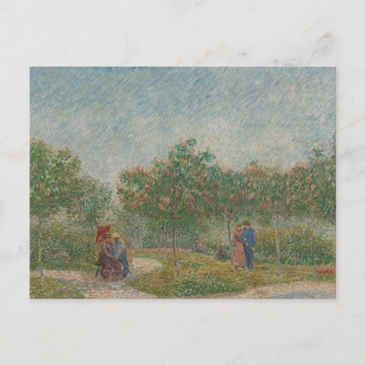 Garten mit Paaren durch Vincent Van Gogh P Postkarte (Vorderseite)