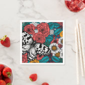 Garten mit Papierkissen Serviette (Beispiel)