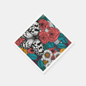 Garten mit Papierkissen Serviette (Ecke)