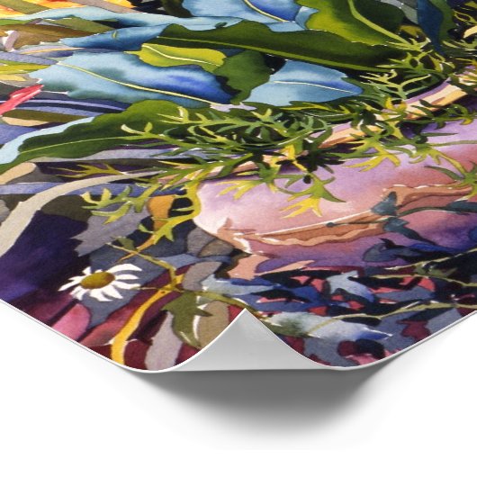 Garten mit Pflanze 2000 Poster (Ecke)