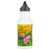 Garten mit rosa Dahlien Trinkflasche (Links)