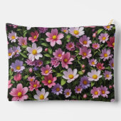 Garten mit rosa und weißen Blumen Zubehörtasche (Rückseite)