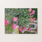 Garten mit Rose Puzzle (Horizontal)