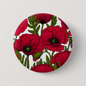 Garten mit rotem Mohn 2 Button (Vorderseite)