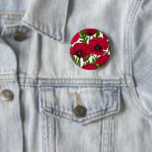 Garten mit rotem Mohn 2 Button (Beispiel)