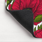 Garten mit rotem Mohn 2 Mousepad (Ecke)