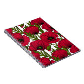Garten mit rotem Mohn 2 Notizblock (Rechte Seite)