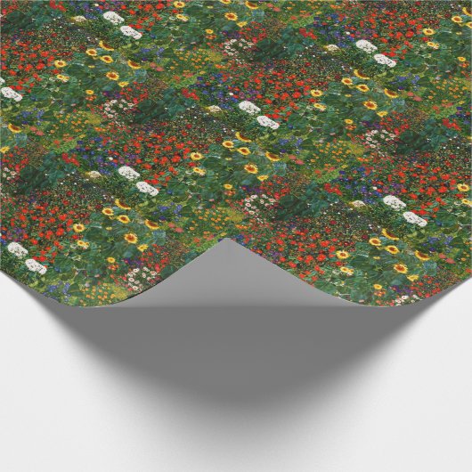 Garten mit Sonnenblumen Geschenkpapier (Ecke)