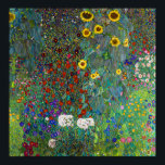 Garten mit Sonnenblumen | Gustav Klimt | Poster<br><div class="desc">Der Bauerngarten mit Sonnenblumen ist ein Gemälde von Gustav Klimt aus dem Jahr 1907.</div>