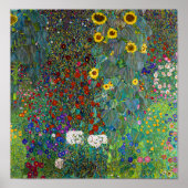 Garten mit Sonnenblumen | Gustav Klimt | Poster (Vorne)