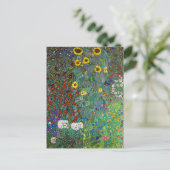 Garten mit Sonnenblumen | Gustav Klimt | Postkarte (Stehend Vorderseite)