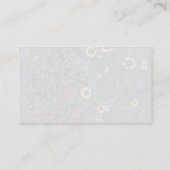 Garten mit Sonnenblumen in der Landschaft Visitenkarte (Rückseite)