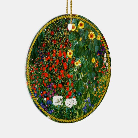 Garten mit Sonnenblumen Keramik Ornament (Rechts)