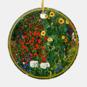 Garten mit Sonnenblumen Keramik Ornament (Hinten)