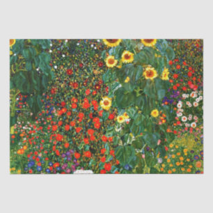 Garten mit Sonnenblumen Seidenpapier