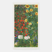 Garten mit Sonnenblumen Serviette (Vorderseite)