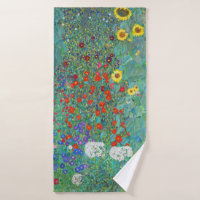 Garten mit Sonnenblumen von Gustav Klimt