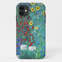 Garten mit Sonnenblumen von Gustav Klimt