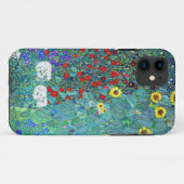 Garten mit Sonnenblumen von Gustav Klimt Case-Mate iPhone Hülle (Rückseite (Horizontal))