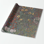 Garten mit Sonnenblumen von Gustav Klimt Geschenkpapier<br><div class="desc">Gustav Klimt - Jugendstilkünstler</div>