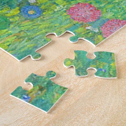 Garten mit Sonnenblumen von Gustav Klimt Puzzle (Seite)