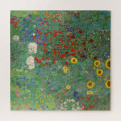 Garten mit Sonnenblumen von Gustav Klimt Puzzle (Horizontal)