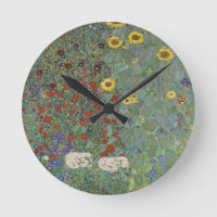 Garten mit Sonnenblumen von Gustav Klimt