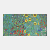 Garten mit Sonnenblumen von Gustav Klimt Schreibtischunterlage (Vorderseite)