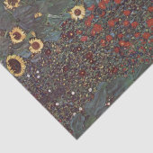 Garten mit Sonnenblumen von Gustav Klimt Seidenpapier (Ausschnitt)