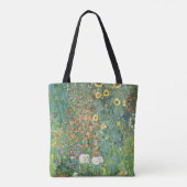 Garten mit Sonnenblumen von Gustav Klimt Tasche (Rückseite)