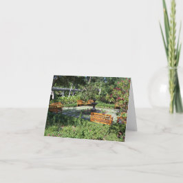 Garten mit Springbrunnen auf der sympathischen Kar Karte
