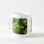 Garten mit Statue Freeport Bahamas Kaffeetasse (Vorderseite Links)